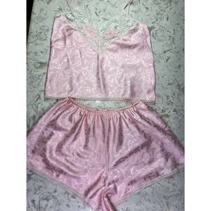 Vintage Pink Camisole Pantie Set By Casey Renee Size S